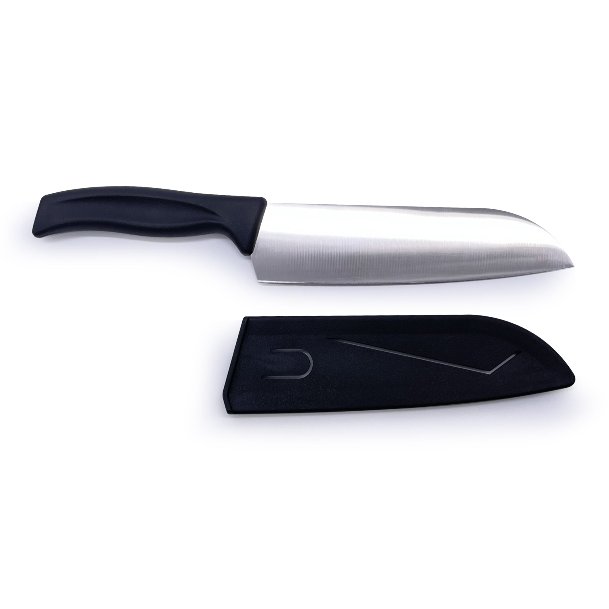 Initial 7” Santoku Knife(18 cm)-Black
